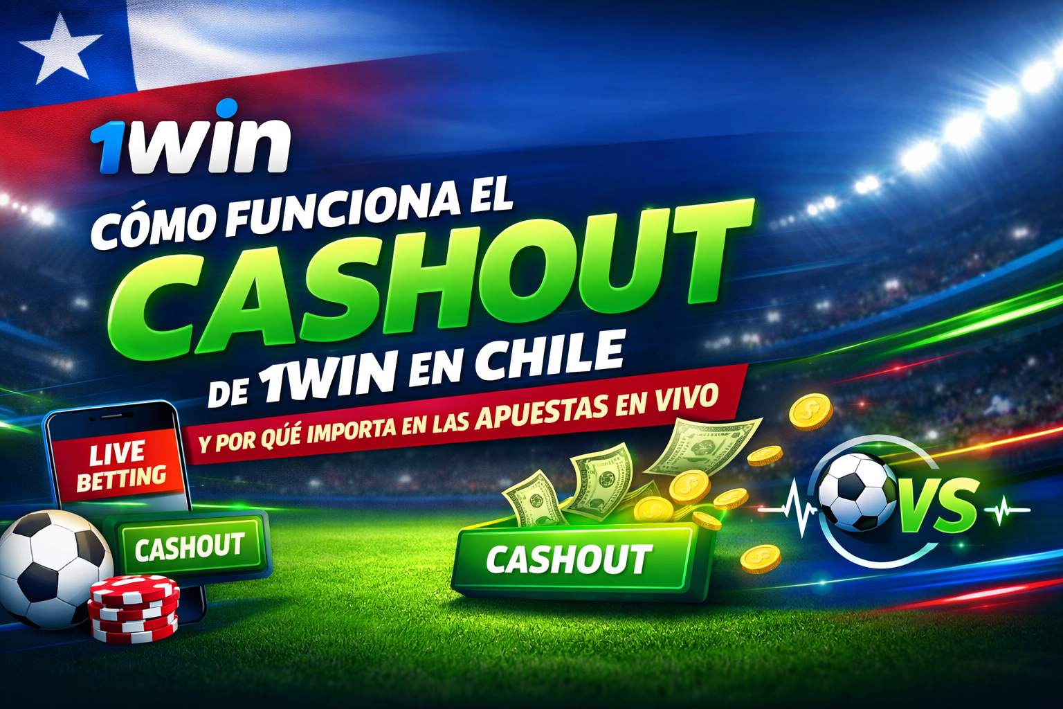 Cómo funciona el cashout de 1win en Chile y por qué importa en las apuestas en vivo